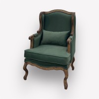 Интерьерное каминное кресло Сезарина с подушкой