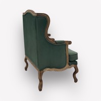 Интерьерное каминное кресло Сезарина с подушкой