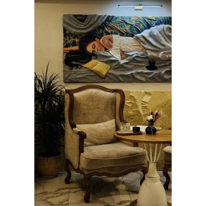 Каминное кресло Сезарина массив бука s30-02