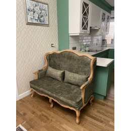 Интерьерный двухместный диван Сезарина массив бука s50-02