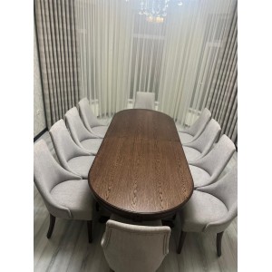 Обеденный стол Авангард овальный 250(+50)115 см a10-23