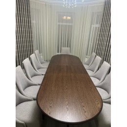 Обеденный стол Авангард овальный 250(+50)115 см a10-23