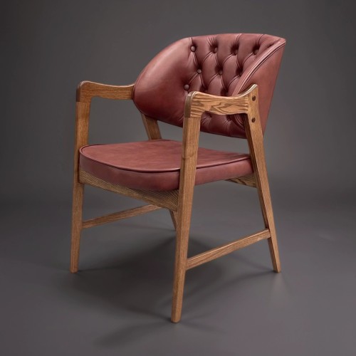 Полукресло Престиж интерьерное дизайнерское с мягкой спинкой и сиденьем