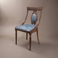 Стул Патриция массив бука с изогнутой спинкой и мягкой вставкой в деревянной спинке