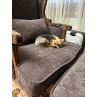 Интерьерное каминное кресло Сезарина с подушкой