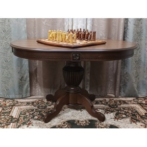 Обеденный стол Авангард овальный 130(+50)90 см a10-27