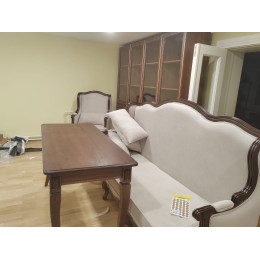 Интерьерный трехместный диван Сезарина массив бука s50-03