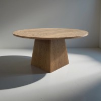 Стол Верона обеденный банкетный круглый 150 см, МДФ 28 мм, шпон дуба